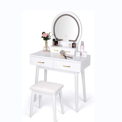 China Modern Dressing Table Set Modern Vanity Mirror Vanity White Makeup for sale