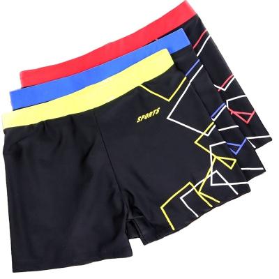 China Breathable Stretch Tops Mens Adult Nylon Swimming Trunks Sports Swimwear for sale