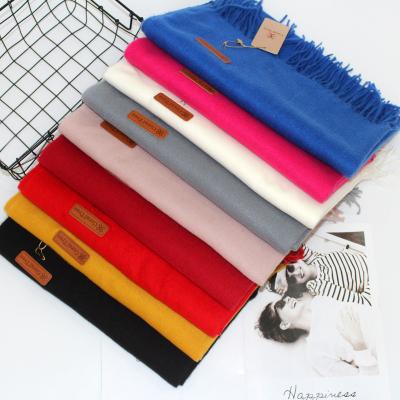 China Fashion 250g new fashion high quality yes high quality women's flocky fluffy pashmina shawl blanket leather scarf for sale