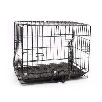 China Collapsible Thick Stocked Iron Wire Pet Cage For Teddy Small Dog Cat Rabbit for sale