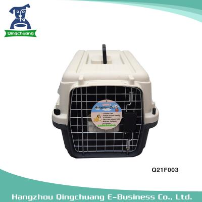 China Convenient Dog Cat Plane Viable Size L60 Pet Air Box Cage for sale