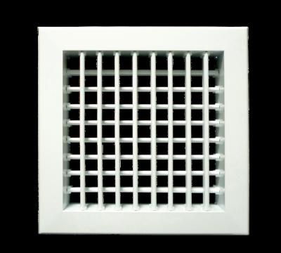 China Energy Saving Adjustable Aluminum Diffuser Double Deflection Air Vent Grille For HVAC Ventilation for sale