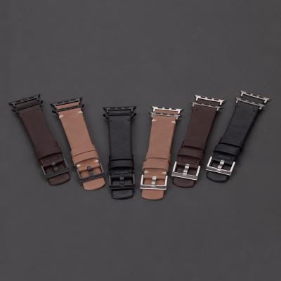 China EACHE Apple Watch Band Leather Strap Leather Watch Band Fit For Man Apple Watches 38/40/42/44 In Stock for sale