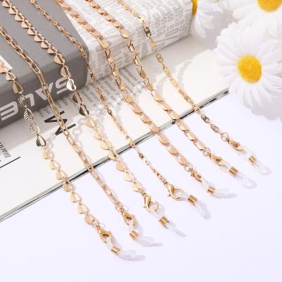 China Vintage Fashion Eye Glasses Chain Gold Metallic Maskstrap Chain For Women Men Glasses Unisex for sale