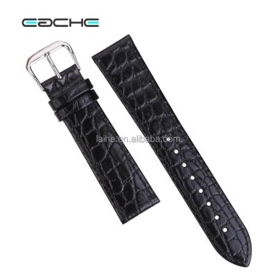 China Ultra-thin Pattern Leather Genuine Cowhide Stone Stone EACHE Watch Band Watch Strap for sale