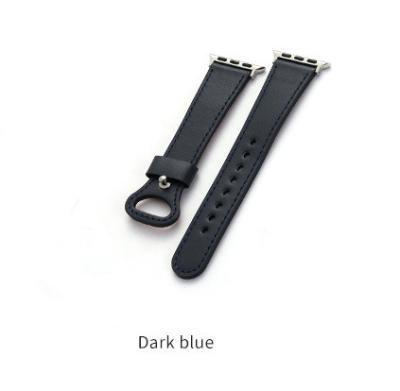 China EACHE New Style Nail Buckle Adjustable Size Small Leather Watch Strap Bands For Apple for sale