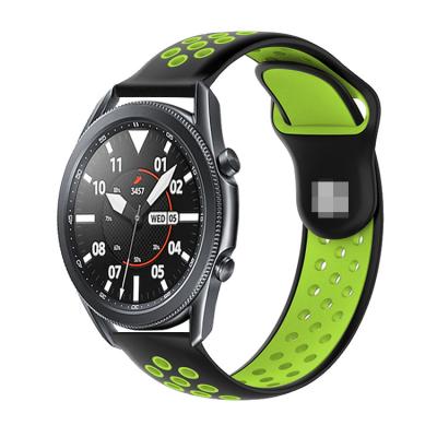 China Replacement EACHE Bandas de Reloj New Listing Dual Color Replacement Watch Band Silicone For Samsung Watch3 for sale