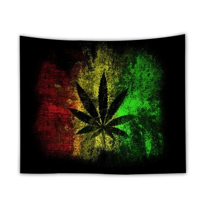 China Home Decor Bohemian Mandala Tapestries Maple Leaf Tapestry Tapiz Wall Hanging Carpet Minimalist Psychedelic Ceiling Curtain Fabric for sale