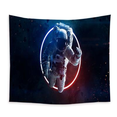 China Psychedelic Tapestry Moon Space Astronaut Tapestry Flight Wall Art Minimalist Home Decor Tapestry Wall Hanging for sale