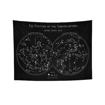 China Strry Sky Constellation Light Psychedelic Mandala Tapestry Wall Hanging Compass Tapestry Celestial Wall Tapestry Dorm Decor for sale