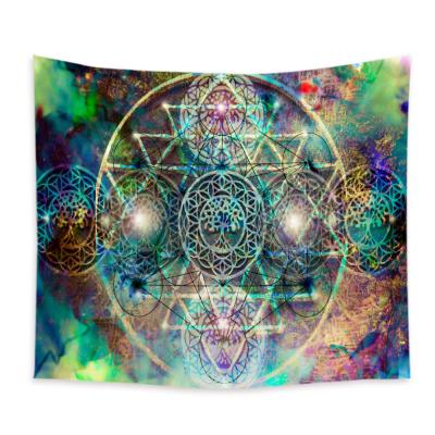 China Indian Mandala Tapestry Wall Hanging Sandy Beach Throw Blanket Camping Tent Travel Mattress Boho Tapestries Lightweight for sale