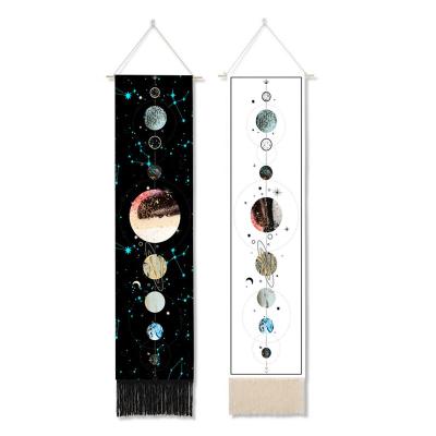 China Minimalist Tapestry Art Wall Decor Moon Constellation of Planets Banner Hanging Tapestries for sale