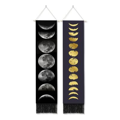 China Psychedelic Moon Phase Chakra Tapestry Minimalist Wall Hanging Home Decor for sale