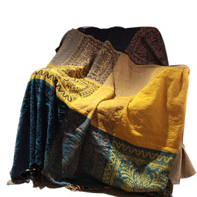 China Nondisposable Mediterranean Nepal Style Blanket Sofa Towel Cover Bed Bay Blanket Window Cushion Camping Fleece Blanket Nondisposable for sale