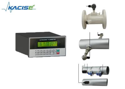 China Panel Mounted Remote Display Ultrasonic Flow Meter With Double Power Supply for sale