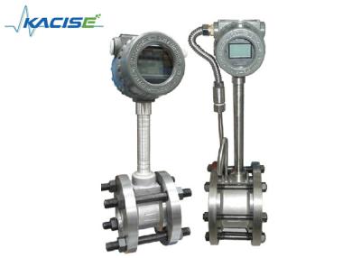 China RS485 Biogas Vortex Flow Meter DN15 - DN1800mm Flange Clamp Connection for sale