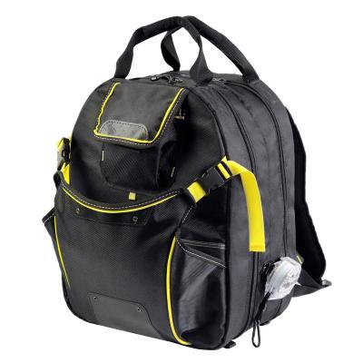 China 1680D Oxford Cloth OEM Customized Tool Backpack 1680D Oxford Heavy Duty Thick Multifunction Electrician Tool Bag for sale