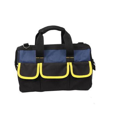 China Oxford Cloth Quality Guarantee Shoulder Tool Bags Large Capacity Portable Waterproof Single Oxford Plastic Bottom Tool Bag for sale