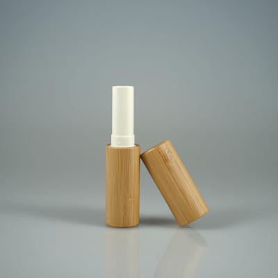 China 5ml eco-friendly wooden bamboo mini lip balm tube empty/natural bamboo tube packaging for lip balm lip gloss for sale