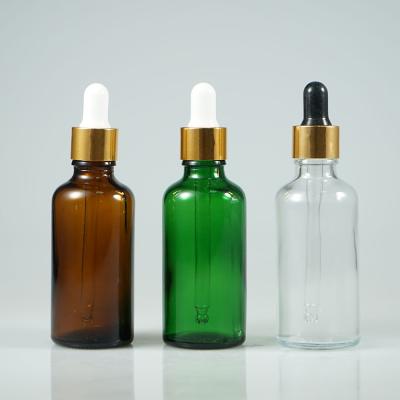 China Wholesale Personal Care 60ml Green Amber Glass Dropper Bottle, Essential Oil Perfume Oil Bottle Argan Oil Container for sale