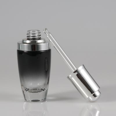 China Personal Care Glass Black 30ml Dropper Bottle/Essential Oils Bottle/Serum Oil Glass Bottle for sale