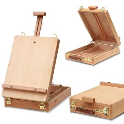 China French Artist Folding Portable Foldable Wooden Sketch Box Display Easel Durable for sale