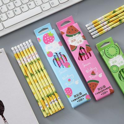 China Lovely Children's Crayon Fruit Perfume HB Pencil 12pcs Perfume Selection Safe Promotional Wholesale for sale