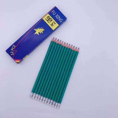 China office & School Pencil Factory Wholesale 12pcs Pencil Lead HB Pencils In Box Hexagon Plastic Eco Friendly Pencils for sale