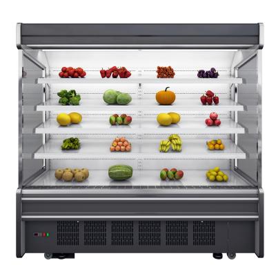 China A Dual-temperature Vegetable and Fruit Cold Storage Display Vegetable and Fruit Cooler Cooler for sale