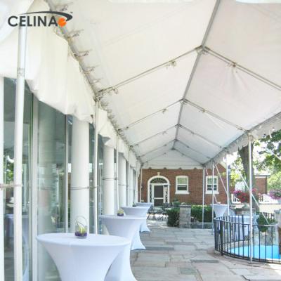 China Celina Pvc Tents High Grade UV Gable Aluminum White Frame Luxury Large Tent for sale