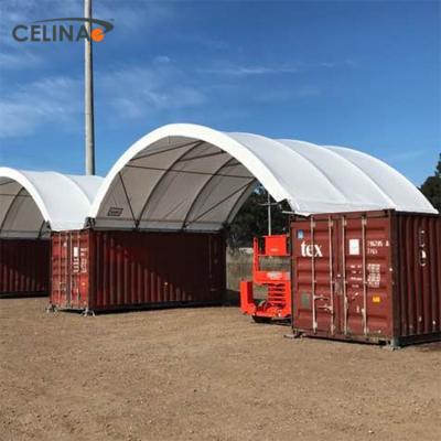 China Celina Waterproof UV-Resistance Fireproof Manufactured White Waterproof Warehouse Tent Container Shelter Wholesale for sale