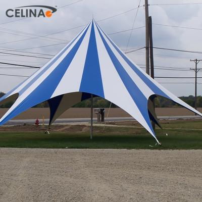 China 600D Oxford Polyester Fabric With PU Coated Waterproof Celina High Quality Series Hexagon Tent Star Canopy Shaped Beach Tent 52' for sale