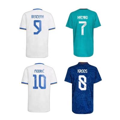 China Shirts & Benzem 9 Wear Soccer Tops Uniform Factory Real Man Thai Football Jersey Soccer Jersey for sale