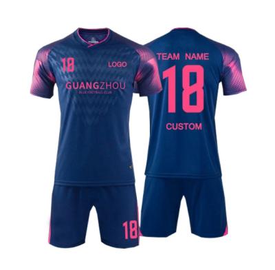 China Custom Made Custom Soccer Jersey OEM Plain White Striped Soccer Jerseys Soccer Jersey Uniform Set for sale