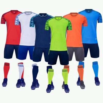 China Breathable Wholesale Price Soccer Kit Designer Simple Cheap Customized Football Training Suit Soccer Jerseys for sale