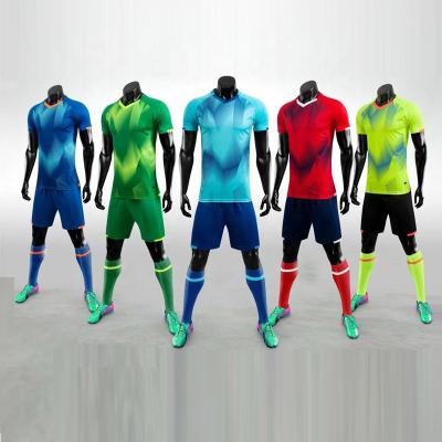 China Breathable Custom Designs Name Number Team Logo Soccer Shirt Manufacturer Soccer Jersey Set Sublimated Soccer Shirt for sale