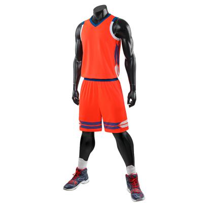 China Factory Wholesale Team Custom Empty Basketball Tank Tops Antibacterial To Print Design Your Own Basketball Uniform for sale