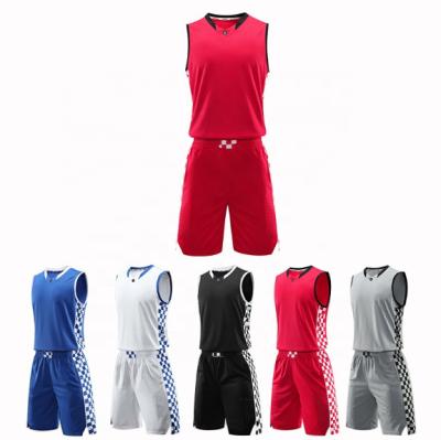 China Wholesale High Quality Antibacterial Custom Number Name White Men and Women Basketball Tank Tops for sale