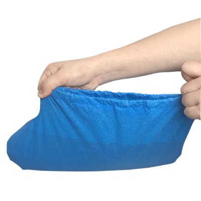 China Disposable Disposable Plastic Shoe Cover Non-slip CPE Shoes Covers For Hospital Daily Protection for sale