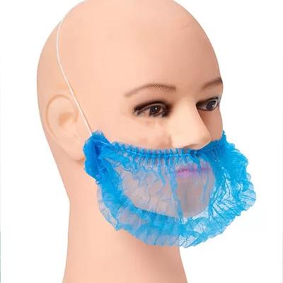 China Proable Soft Disposable Soft Nonwoven Beard Cover Device With Elastic for sale