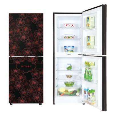 China NEW BCD210 210L Colorful Refrigerator 2019 COMPRESSOR Double Door Refrigerator for sale