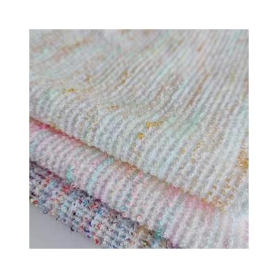 China Shrink-Resistant Poly Spandex Foam Crepe Fabric With Solid Dyed Fashion Knitted Fabric Make Clothes Fabric Factory Hair Straight for sale