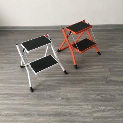 China Folding Ladders Household 2 Step Stools Steel Step Ladder for sale