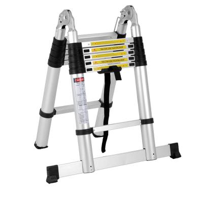 China Folding Ladders Factory Price Aluminum Step Foldable Aluminum Extension Ladder for sale