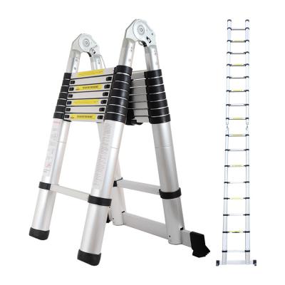 China Folding ladders factory price for sale aluminum telescopic ladders one type extension ladder for sale