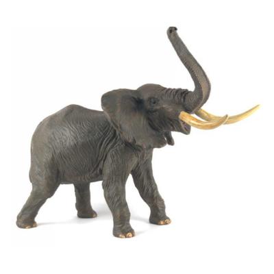 China Artficial Animals Models New Hot Products On African Elephant Decoration Eco-friendly Simulation Park Market Zoo Model for sale