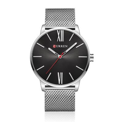 China New non-specific model! cheap custom your own logo curren 8238 Japan Miyota Movement Stainless Steel Mesh Bracelet Watch for sale