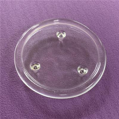 China Weddings Clear Glass Pillar Plate - 4 in. of diameter for sale