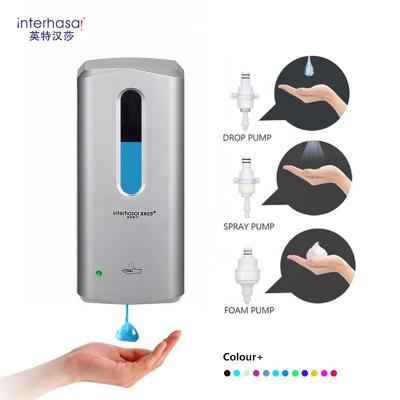 China Foam Automatic Soap Dispenser OEM 1000ml Hand Sanitizer Gel Alcohol Gel Liquid Soap Dispenser Smart Alcoholic Dispenser maquina dispensadora for sale