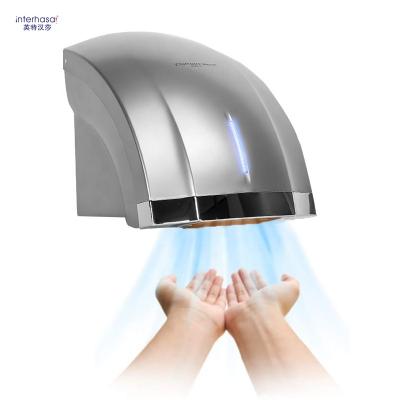 China CE Hot And Cold Hotel OEM ROHS Automatic Porcelain Black Hand Dryer ABS 1200W Electric Handdryer Bathroom 1200W Commercial New For Toilet for sale